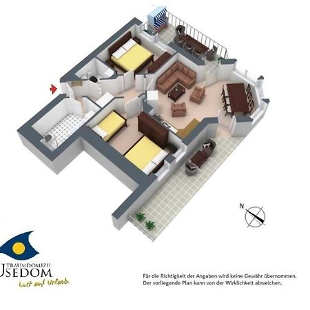Duenen-Residenz B 05 Daire Heringsdorf Dış mekan fotoğraf