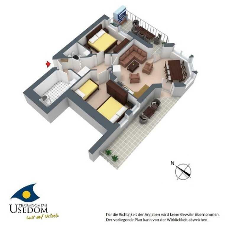 Duenen-Residenz B 05 Daire Heringsdorf Dış mekan fotoğraf